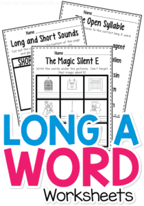 Learning long vowel sounds requires a bit of practice and these no prep long A worksheets are the perfect way to get your kindergarteners practicing the various ways to make that long A sound!
